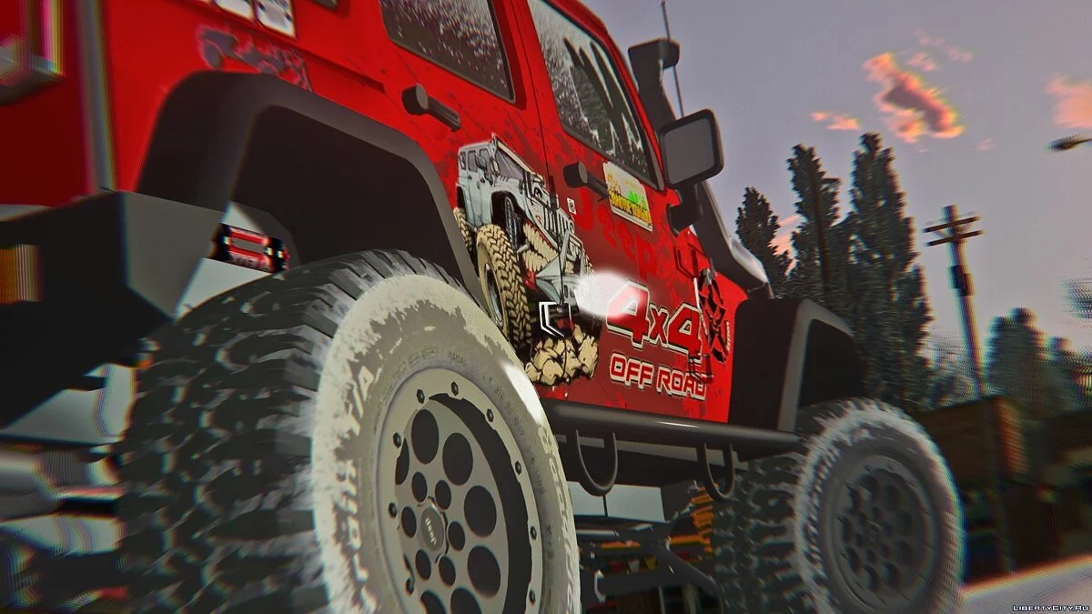 Jeep Wrangler Rubicon - Versi Musim Dingin / GTA San Andreas