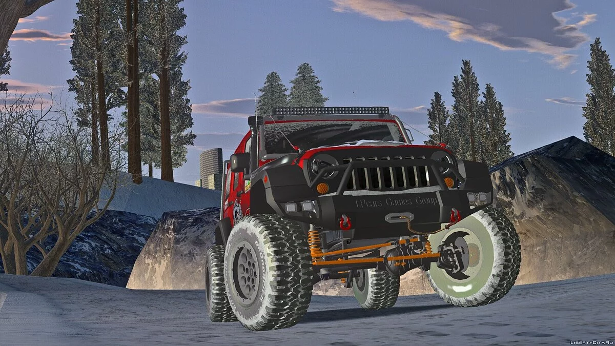 Jeep Wrangler Rubicon - Versi Musim Dingin / GTA San Andreas
