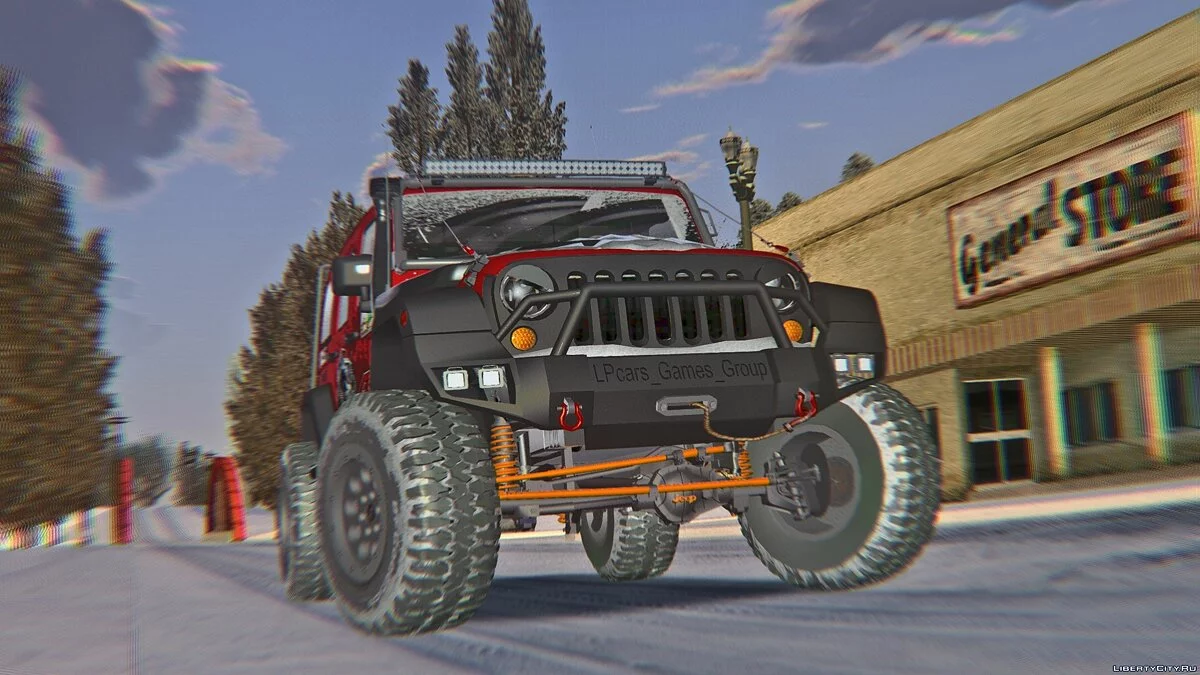 Jeep Wrangler Rubicon - Versi Musim Dingin / GTA San Andreas