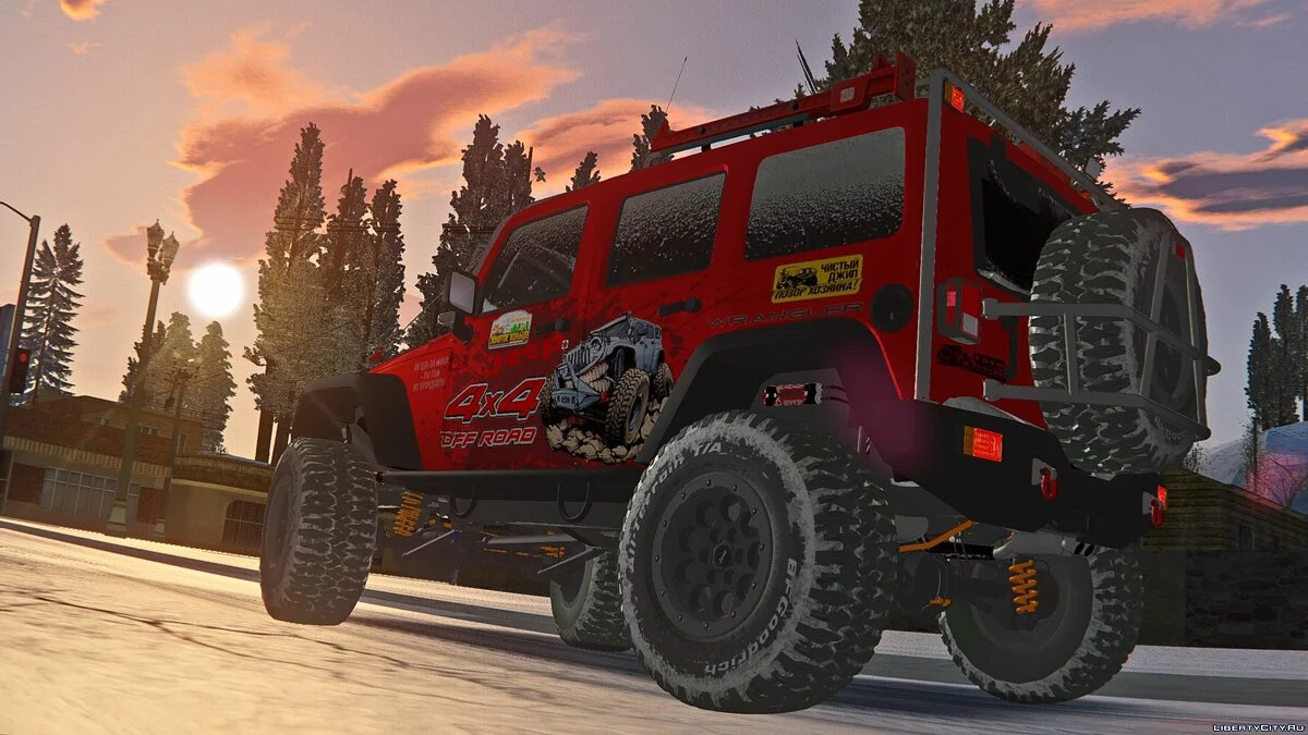 Jeep Wrangler Rubicon - Versi Musim Dingin / GTA San Andreas