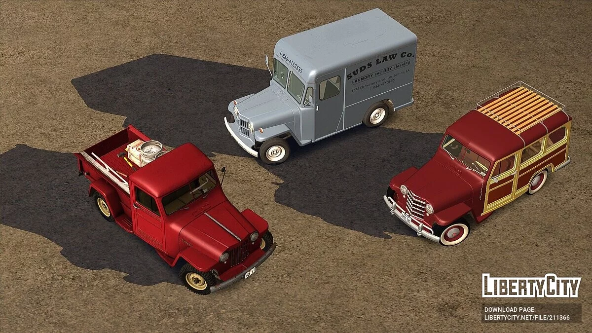 Willys Overland Jeep Pickup 1948 / GTA San Andreas
