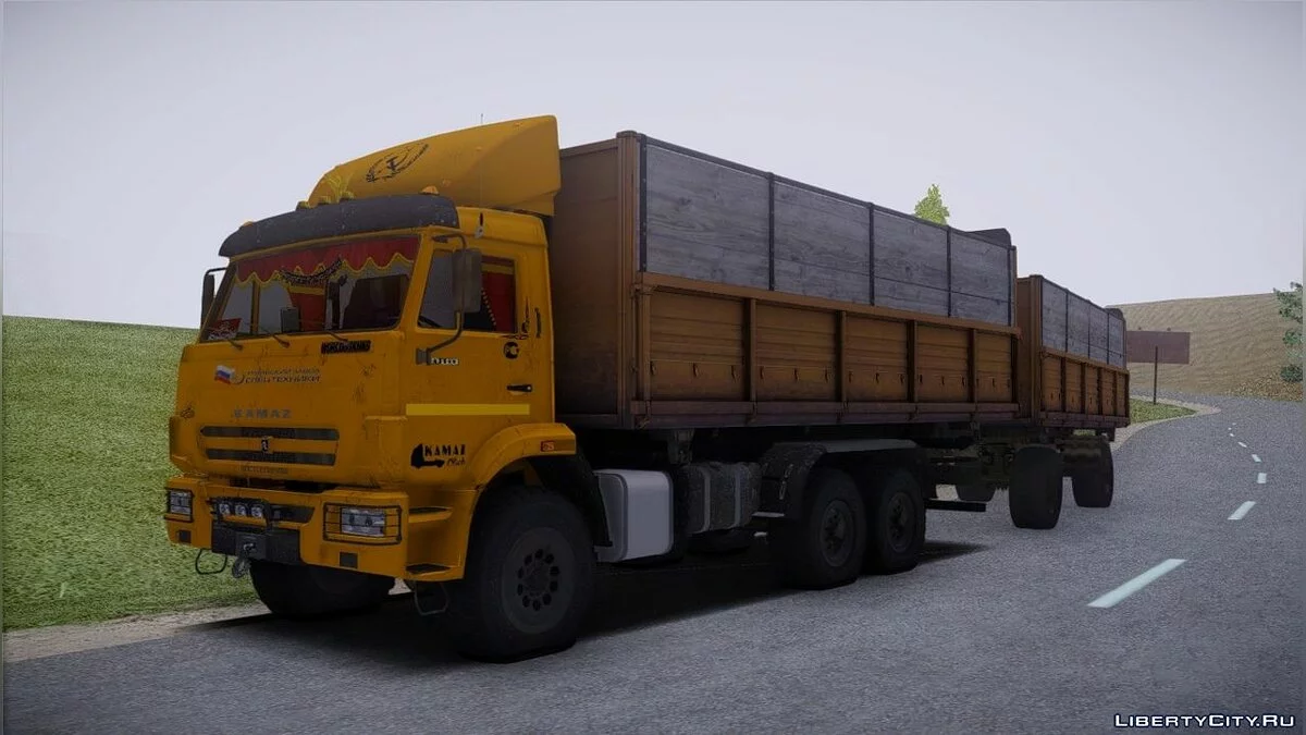 Kamaz 43118 avec remorque / GTA San Andreas