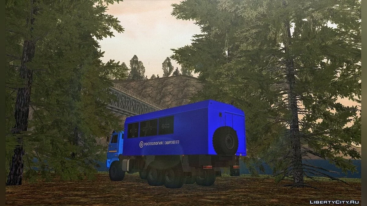 Kamaz 43118 Rosgeologiya PGO UZST / GTA San Andreas