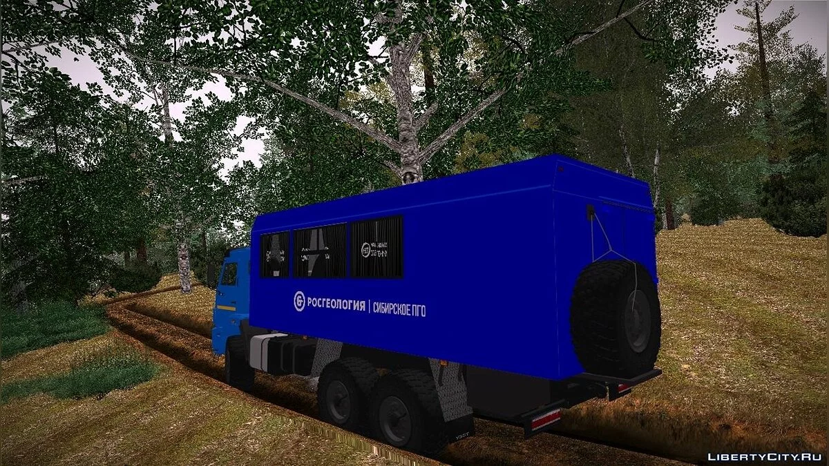 Kamaz 43118 Rosgeologiya PGO UZST / GTA San Andreas