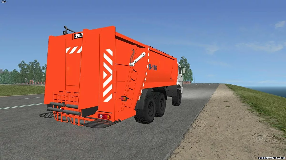 KamAZ 43118 - شاحنة قمامة / جي تي إيه سان أندرياس
