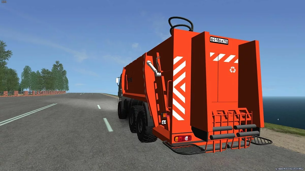 KamAZ 43118 - شاحنة قمامة / جي تي إيه سان أندرياس