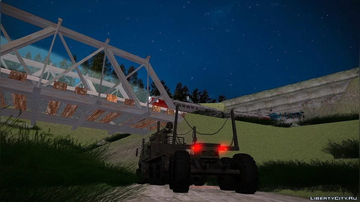 Kamaz transporteur de bois avec remorque / GTA San Andreas