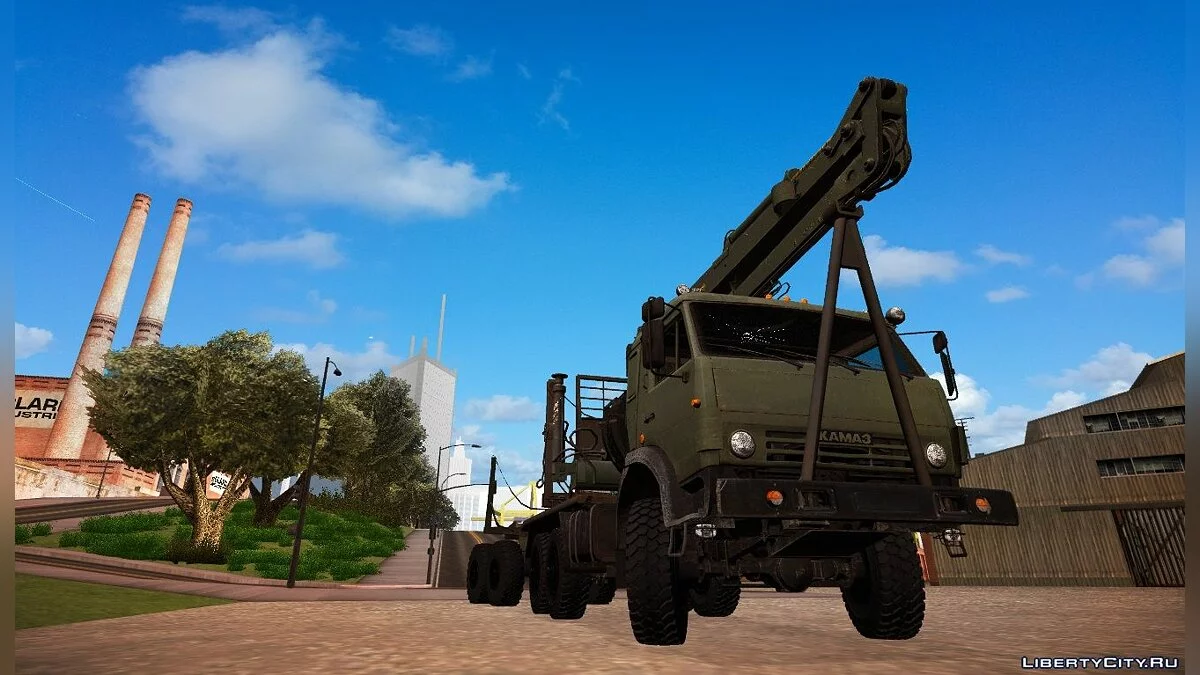 Kamaz transporteur de bois avec remorque / GTA San Andreas