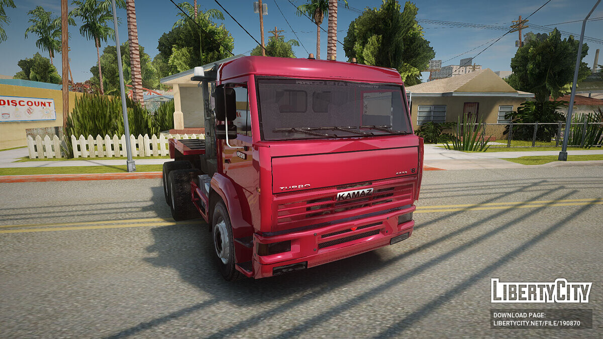 Download KAMAZ 6520 V8 TURBO Tow truck for GTA San Andreas