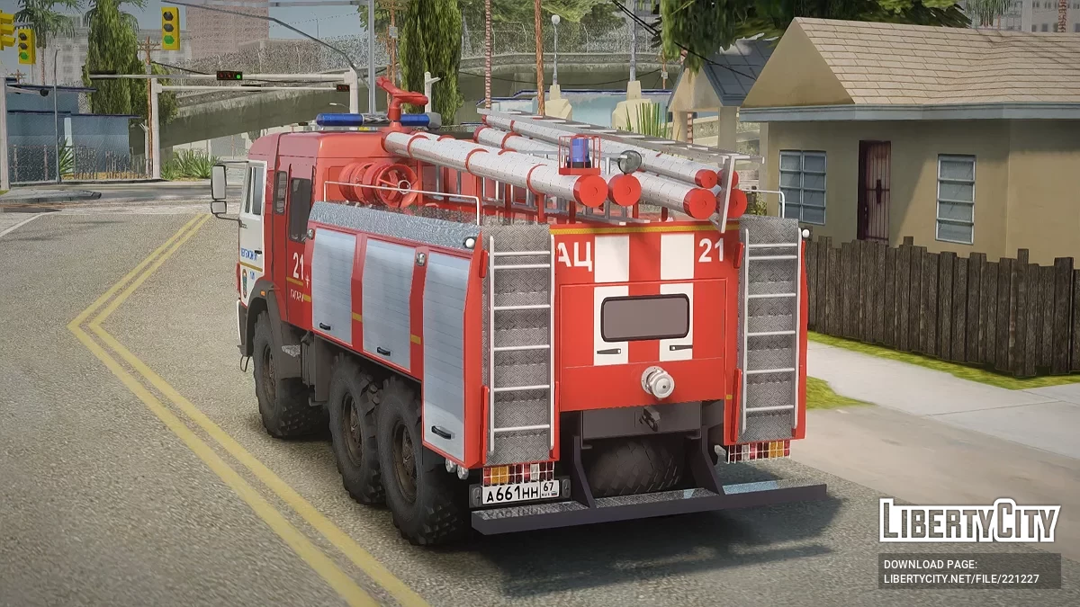 KamAZ-43118 Straż Pożarna AC 21 / GTA San Andreas