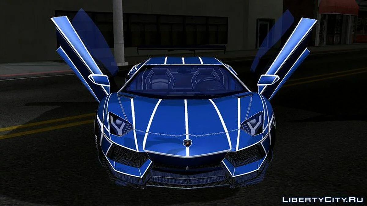 Ламборгіні Авентадор LP700-4 Люмінесцентний Широкий / GTA San Andreas