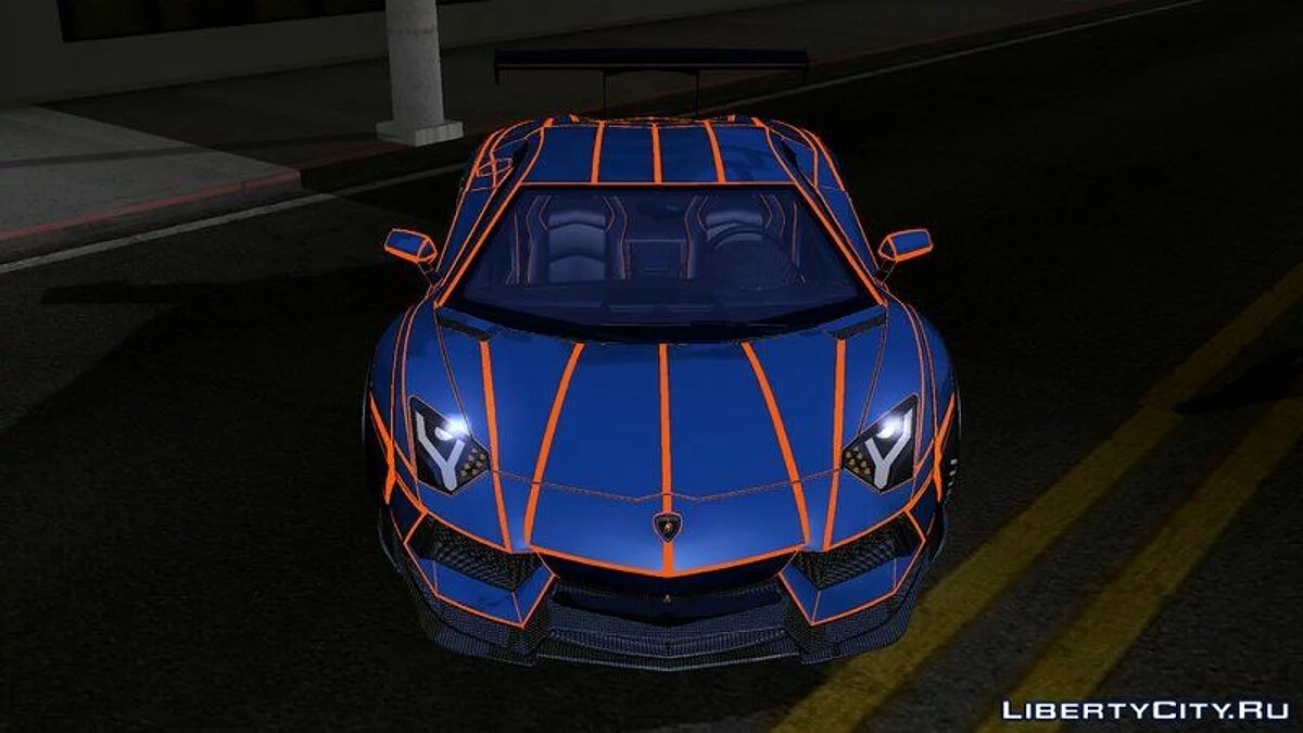 Ламборгіні Авентадор LP700-4 Люмінесцентний Широкий / GTA San Andreas