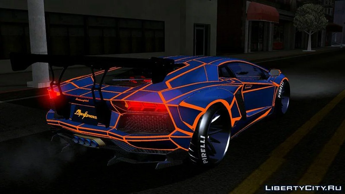 Ламборгіні Авентадор LP700-4 Люмінесцентний Широкий / GTA San Andreas
