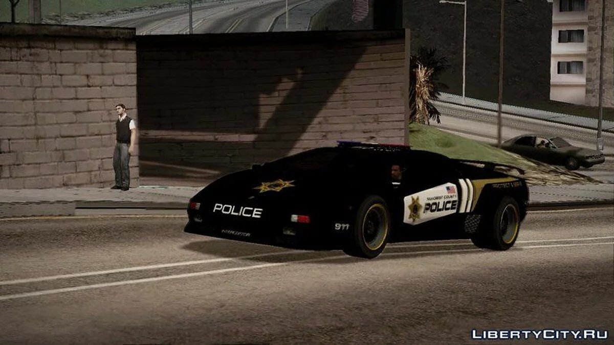Поліція Lamborghini Diablo SV з Need For Speed Hot Pursuit / GTA San Andreas