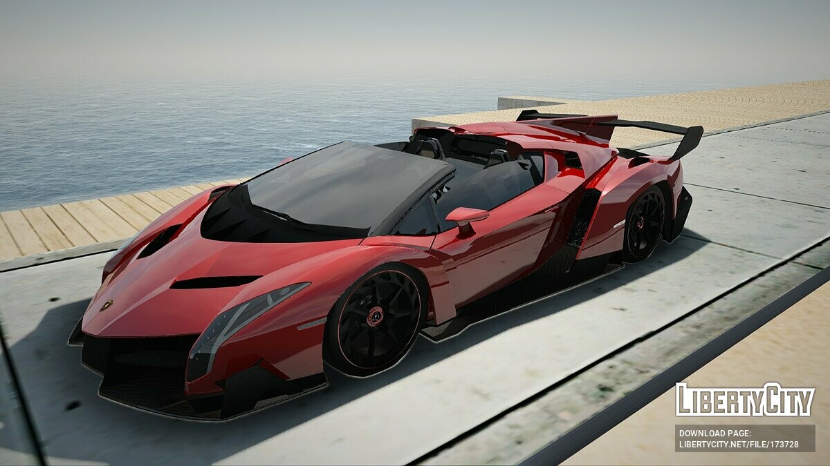 Download Lamborghini Veneno Roadster for GTA San Andreas