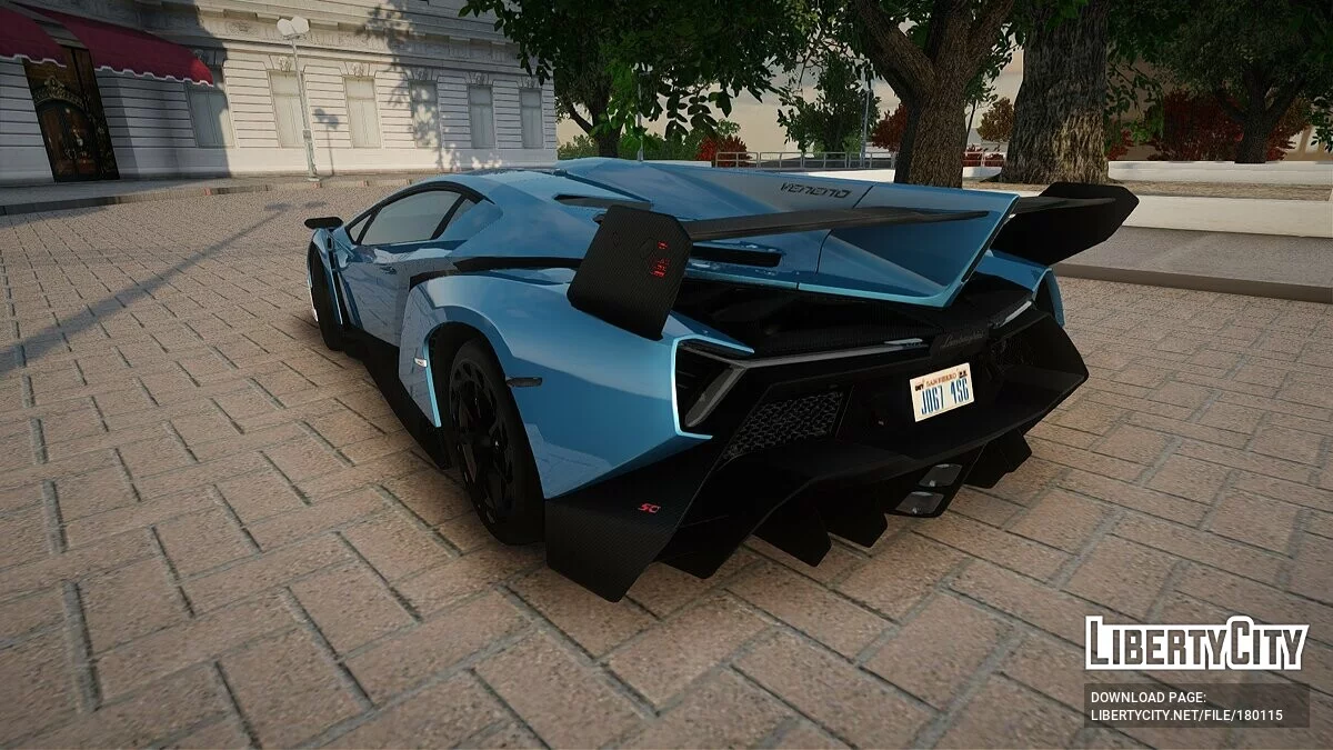 2014 Lamborghini Veneno White-Black LP-750-4 Snow / GTA San Andreas