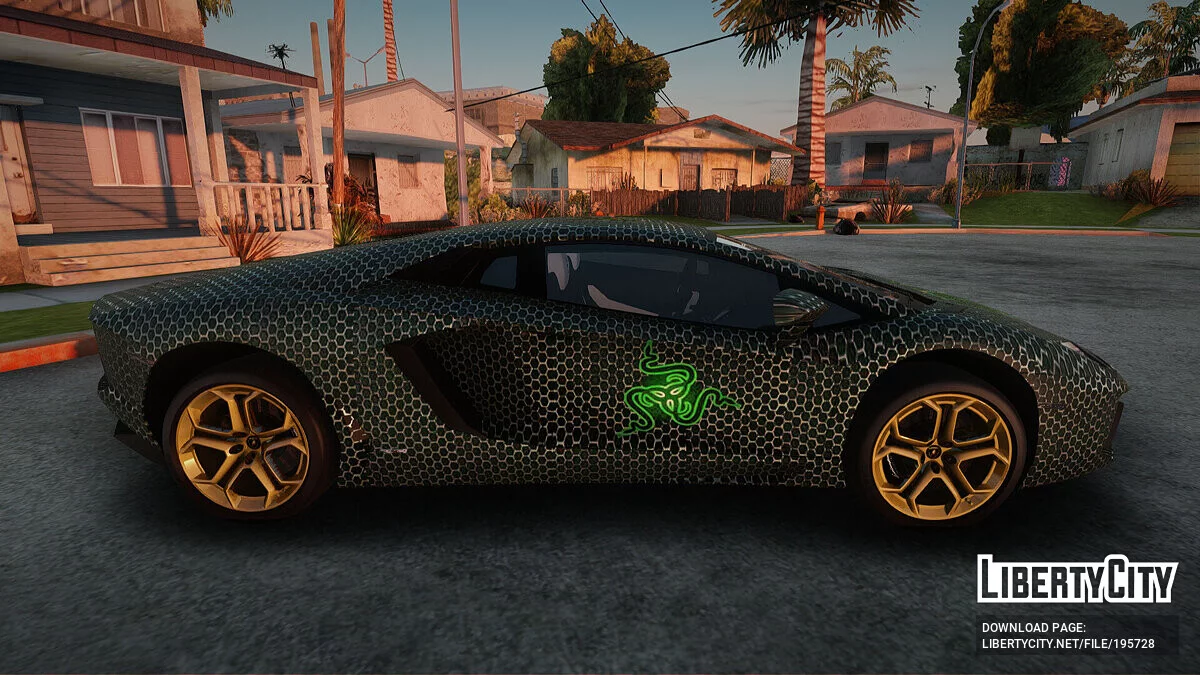 Lamborghini Aventador LP-700 Razer Gaming / GTA San Andreas
