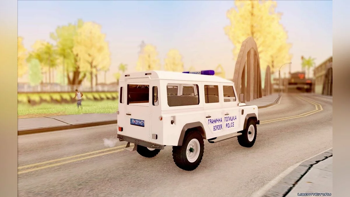 Land Rover Defender Сербська поліція / GTA San Andreas