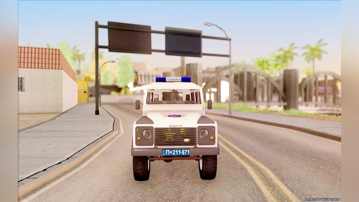 Land Rover Defender Сербська поліція / GTA San Andreas