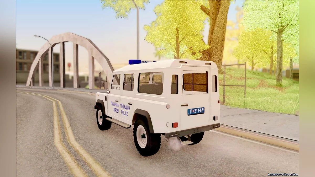 Land Rover Defender Сербська поліція / GTA San Andreas
