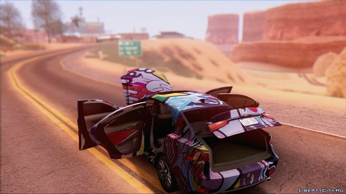 2014 Lexus IS350 F SPORT Stickers Editions / GTA San Andreas