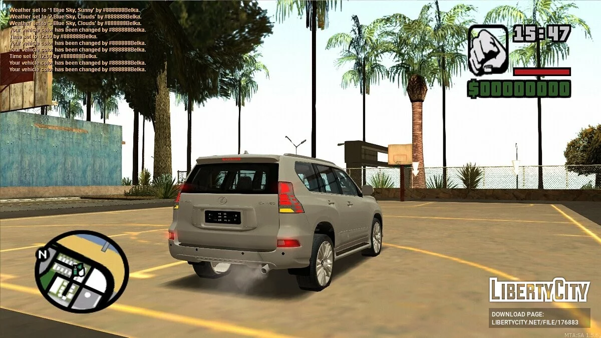 Lexus GX460 / GTA San Andreas