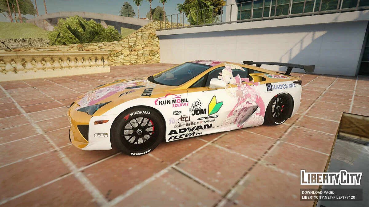 Lexus LFA Beatrice The Orange of ReZero / جي تي إيه سان أندرياس