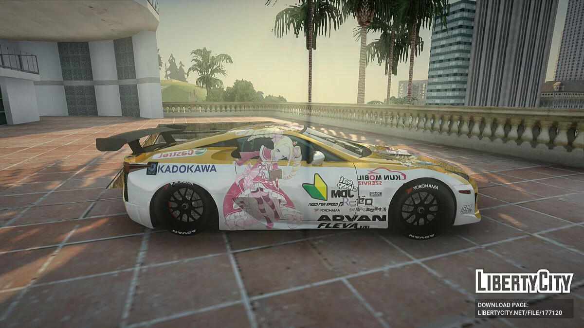 Lexus LFA Beatrice The Orange of ReZero / جي تي إيه سان أندرياس