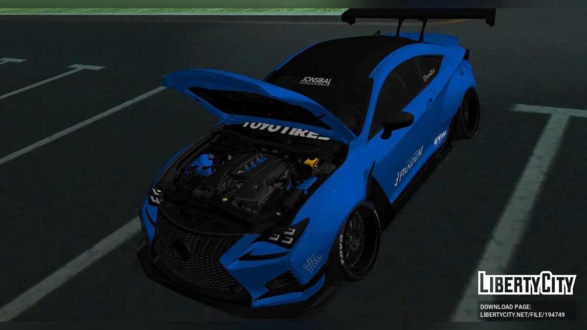 Lexus RC F Pandem / GTA San Andreas