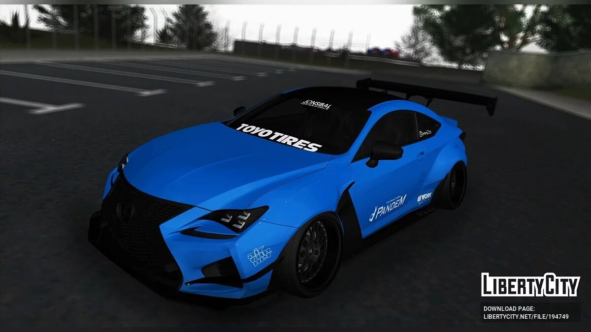Lexus RC F Pandem / GTA San Andreas