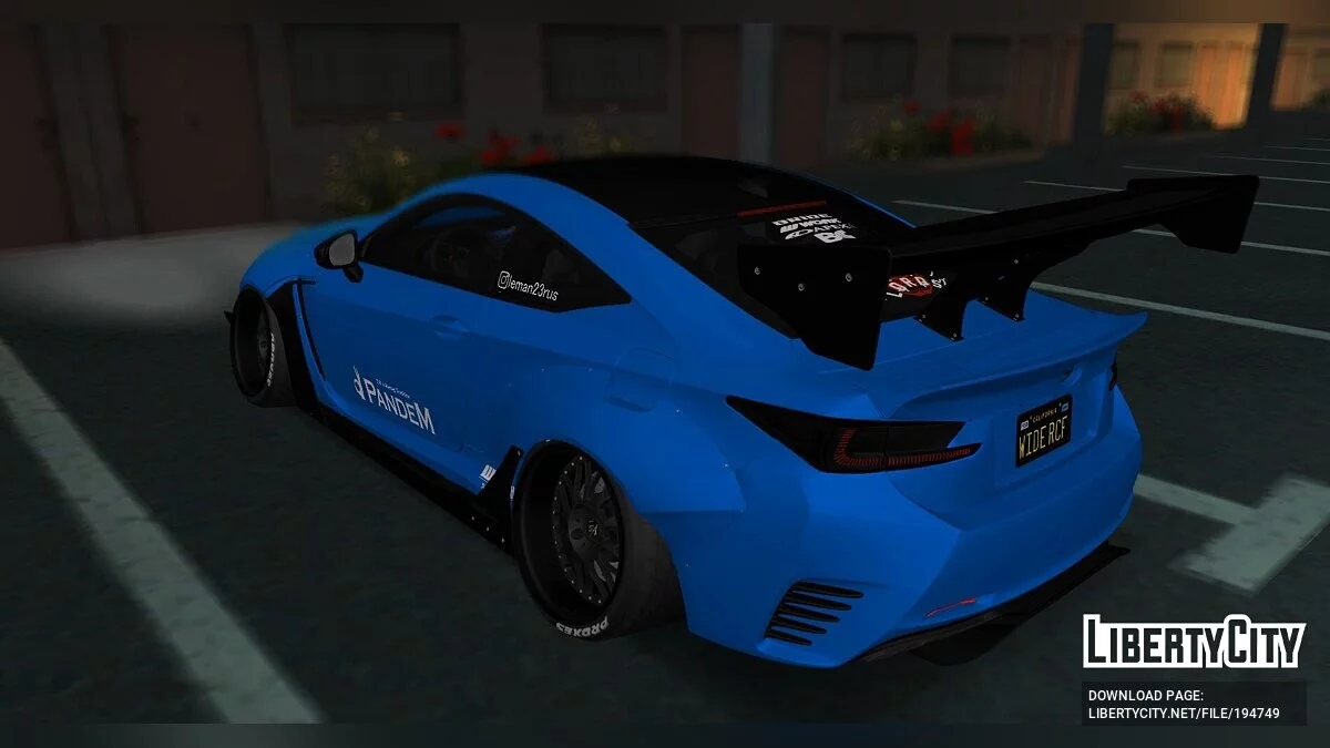 Lexus RC F Pandem / GTA San Andreas