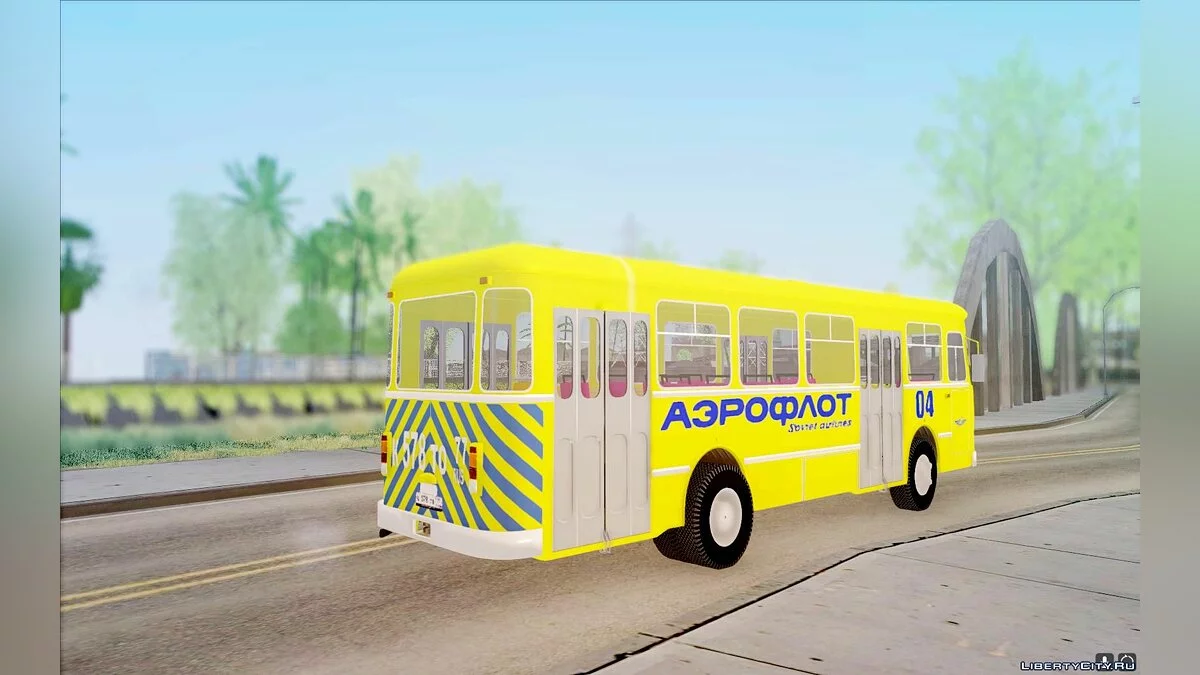 ЛіАЗ 677П Аерофлот / GTA San Andreas