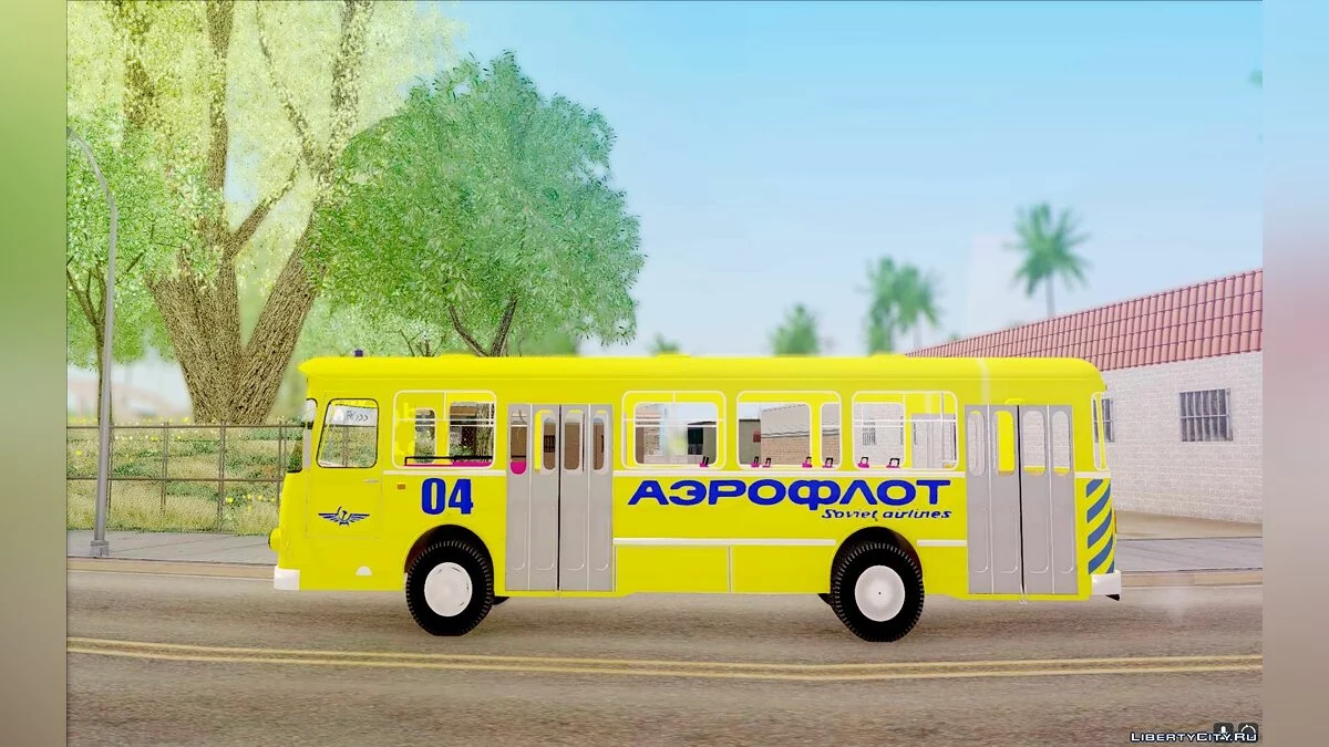 ЛіАЗ 677П Аерофлот / GTA San Andreas
