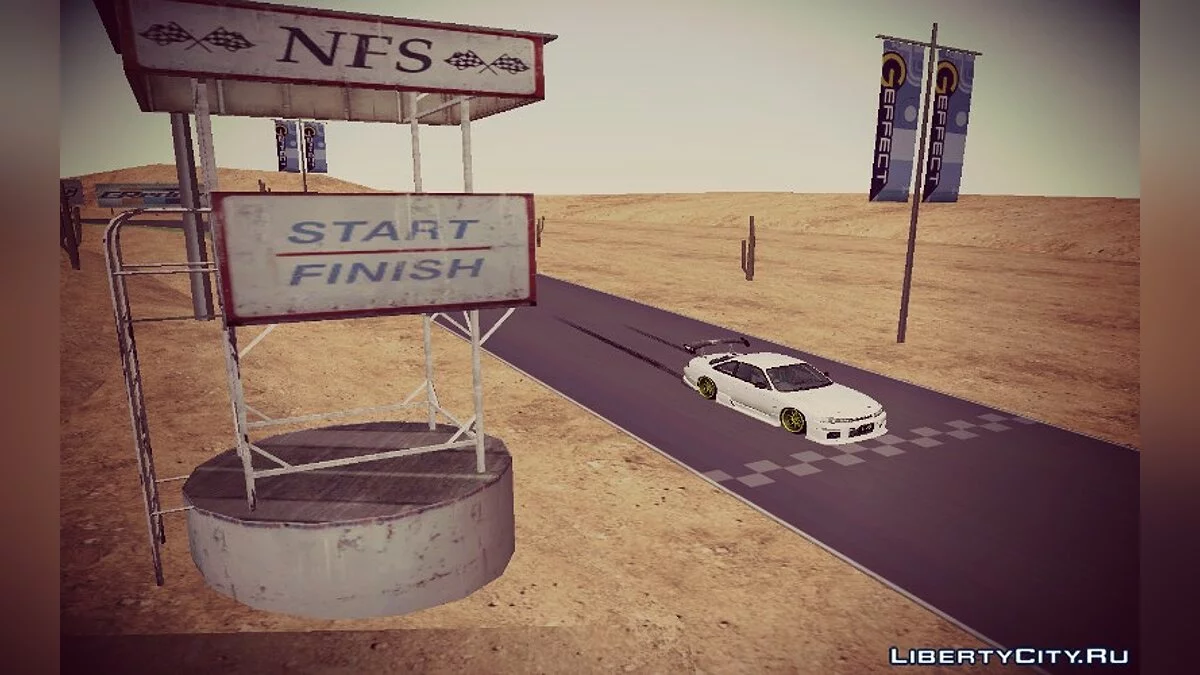 Dérive Désert - Style ProStreet / GTA San Andreas