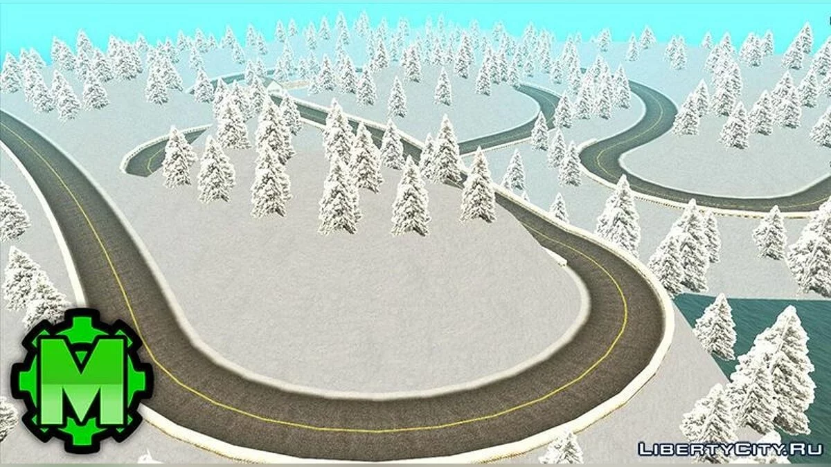 Mapa de Pista de Carreras MTA SA - Día de Nieve / GTA San Andreas