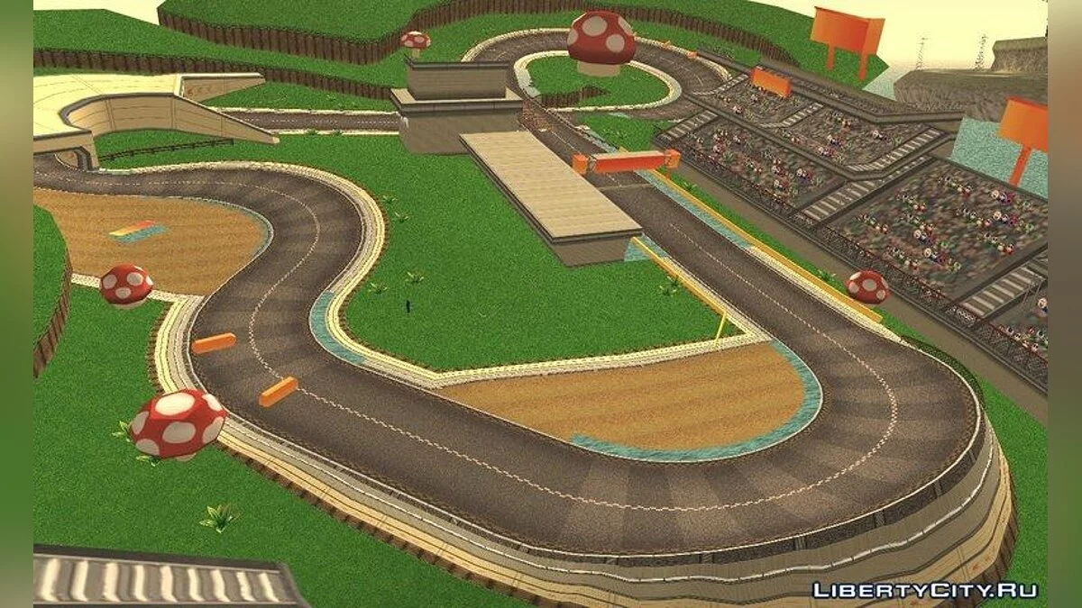 Toad Circuit from Mario Kart 7 (Nintendo 3DS) / GTA San Andreas