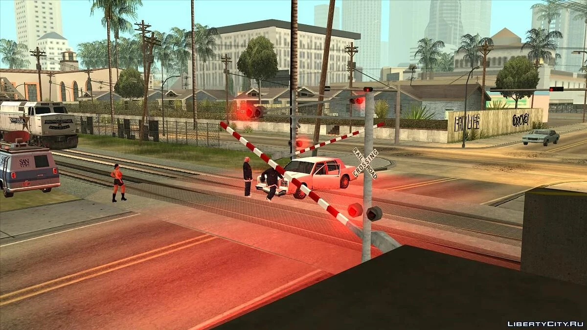 Відсутні залізничні шлагбауми в LS / GTA San Andreas