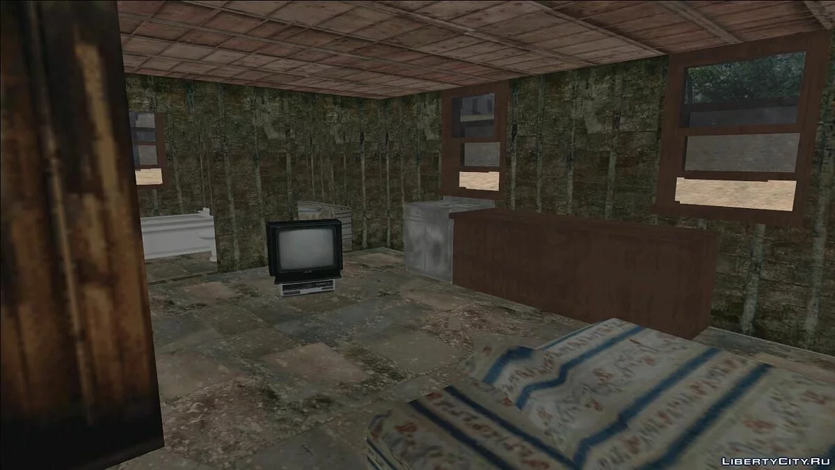 Fort Carson Enterable Buildings Mod / GTA San Andreas
