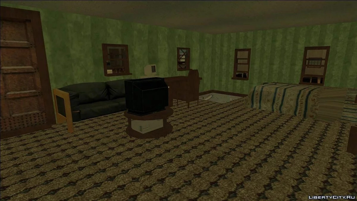 Fort Carson Enterable Buildings Mod / GTA San Andreas