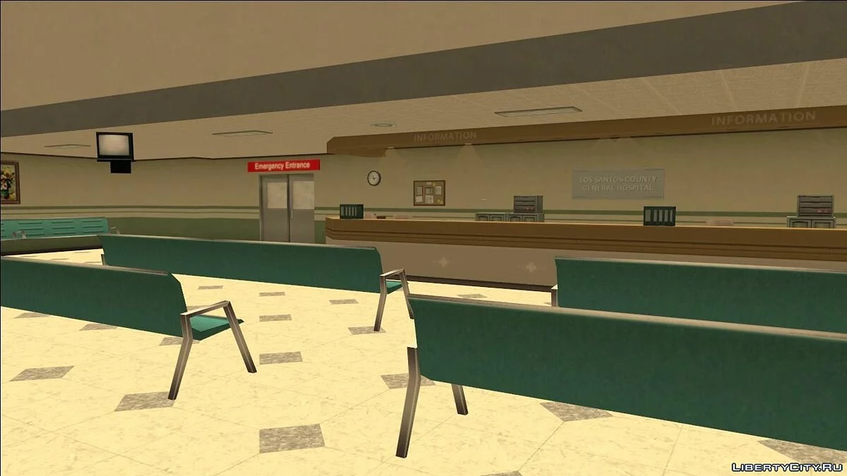 Los Santos Hospital Interior - LS County General Hospital / GTA San Andreas