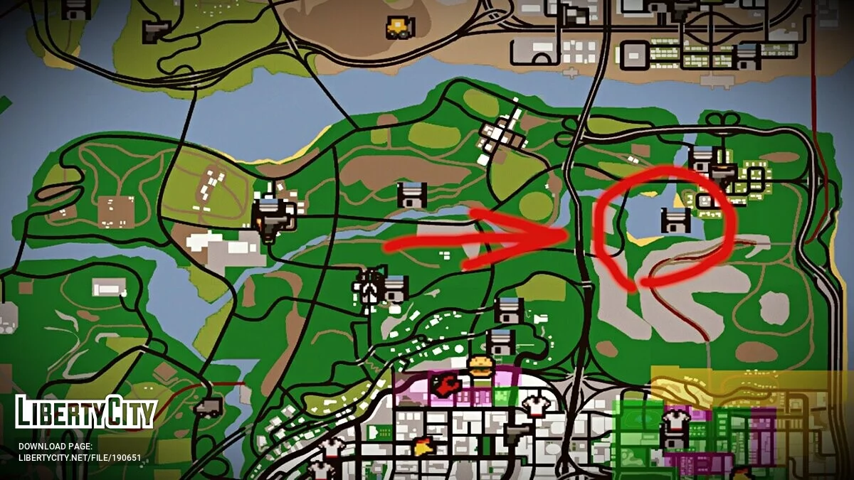 Острів з Юртою / GTA San Andreas