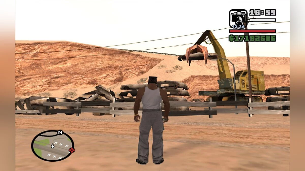 Scrap metal dump - Schrott Iron Map / GTA San Andreas