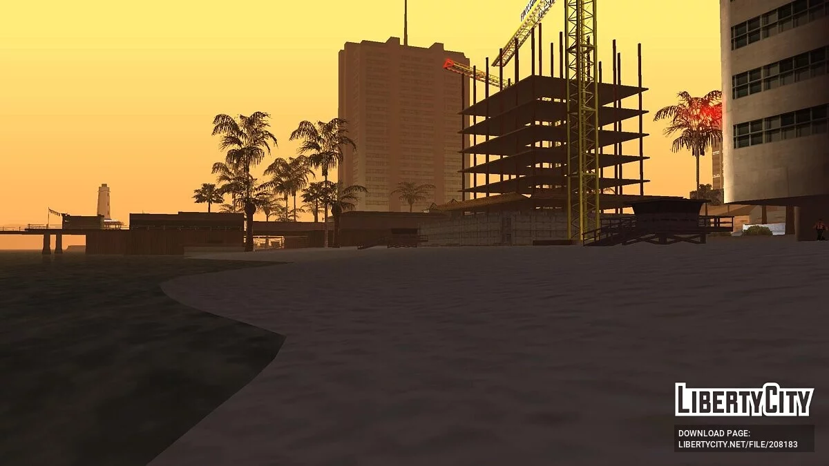 Construction on Santa Maria Beach / GTA San Andreas