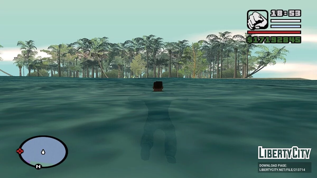 Атоли - Два острови в морі біля пляжу / GTA San Andreas