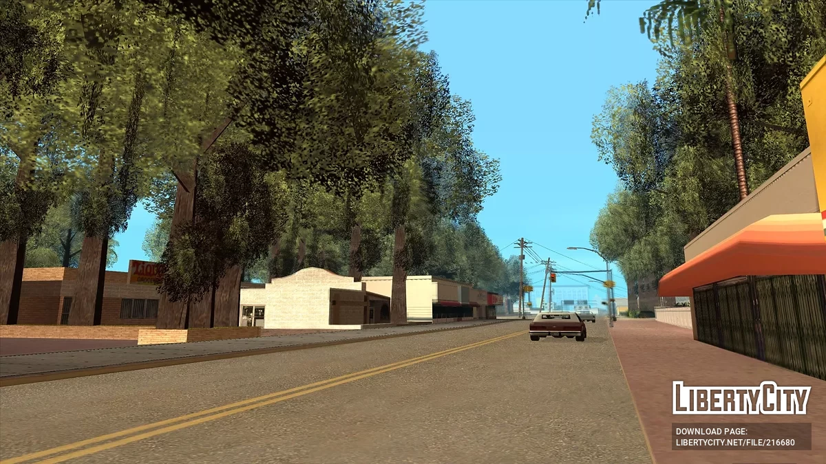 Dichter Wald in der Grove Street / GTA San Andreas