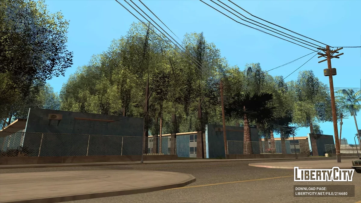 Dichter Wald in der Grove Street / GTA San Andreas