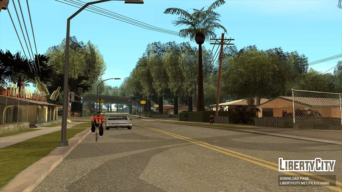 Dichter Wald in der Grove Street / GTA San Andreas