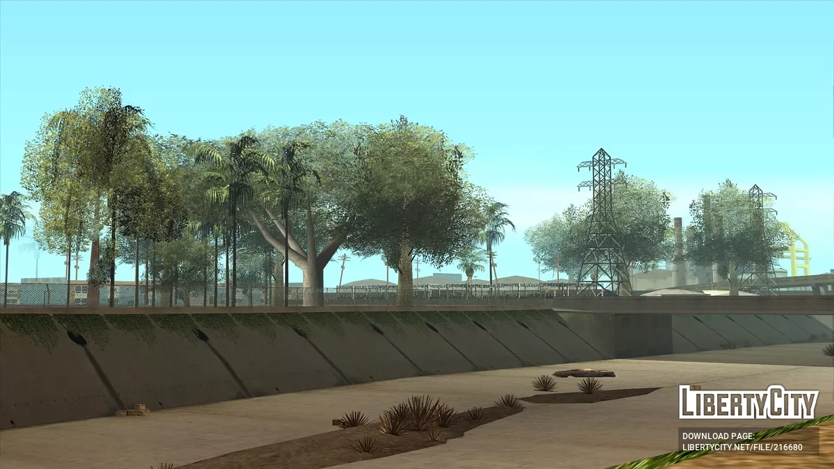 Dichter Wald in der Grove Street / GTA San Andreas