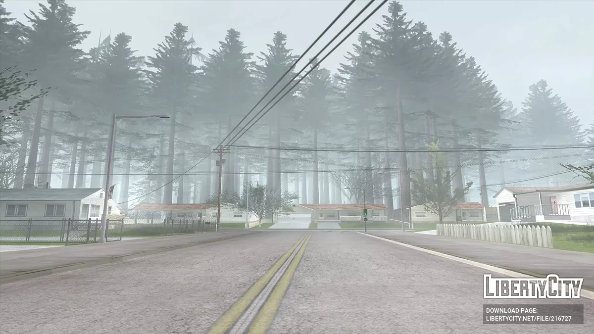 Massif forestier dans le village de Palomino Creek / GTA San Andreas