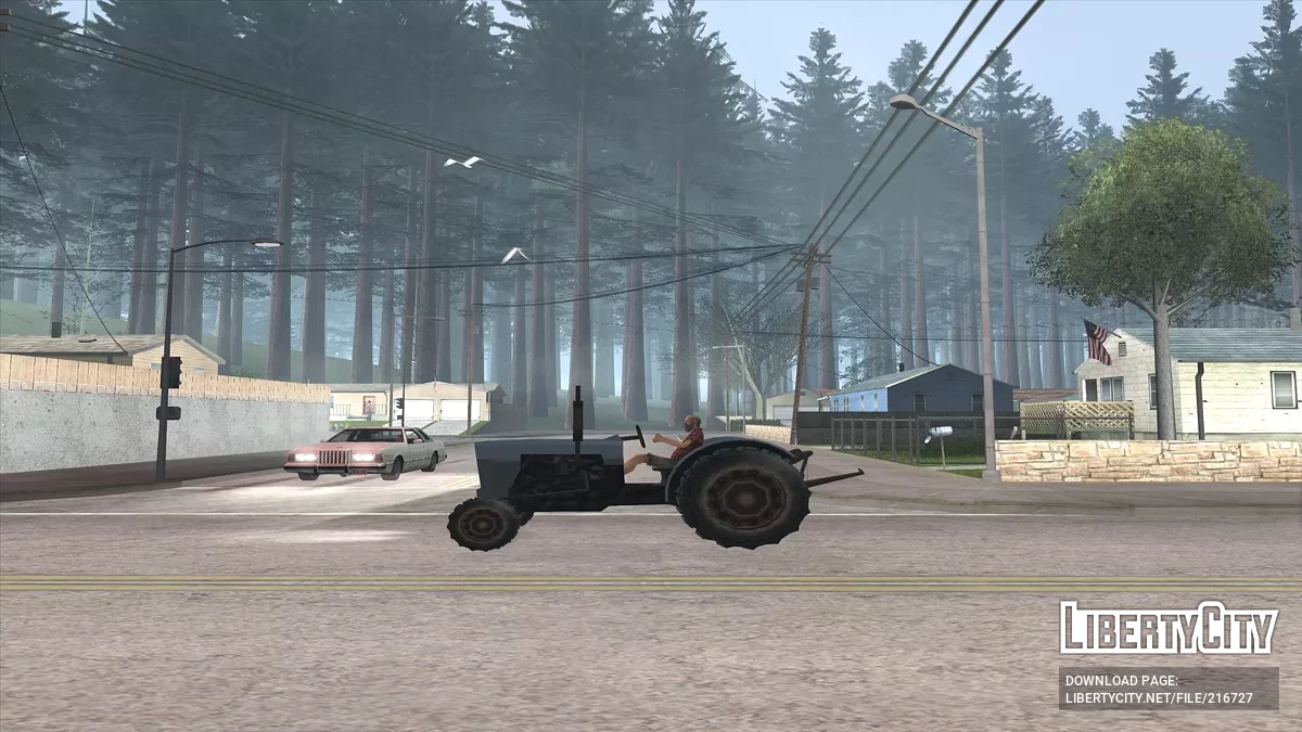 Massif forestier dans le village de Palomino Creek / GTA San Andreas